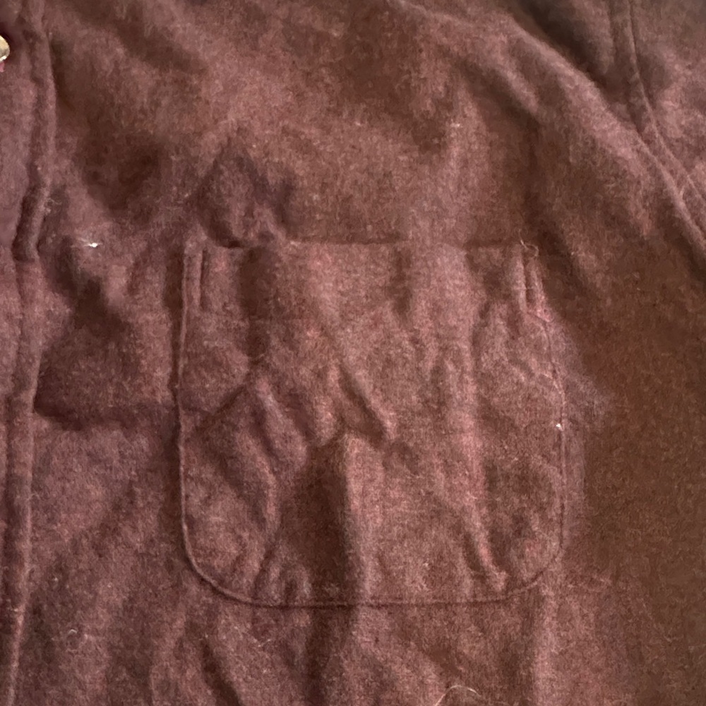 Pendleton Dark maroon black fitted Button-Up Shir… - image 6